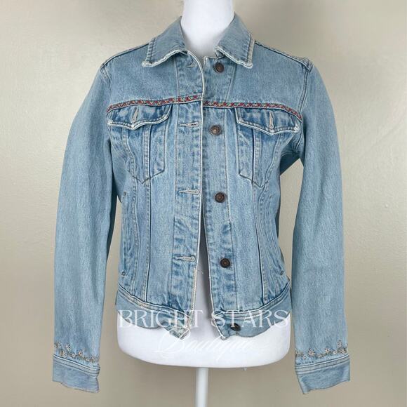 Rare Vintage Embroidered ASO Rory Gilmore Denim Jacket Gilmore Girls Small - Picture 5 of 10